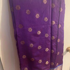 Purple saree